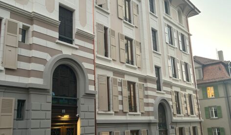 Rénovation d’une façade historique à Lausanne